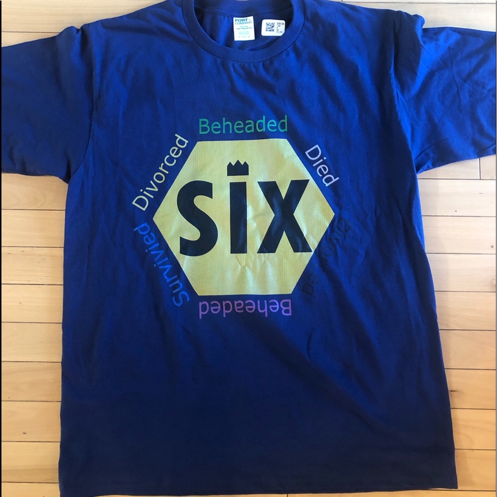 T-shirt from the musical “Six”